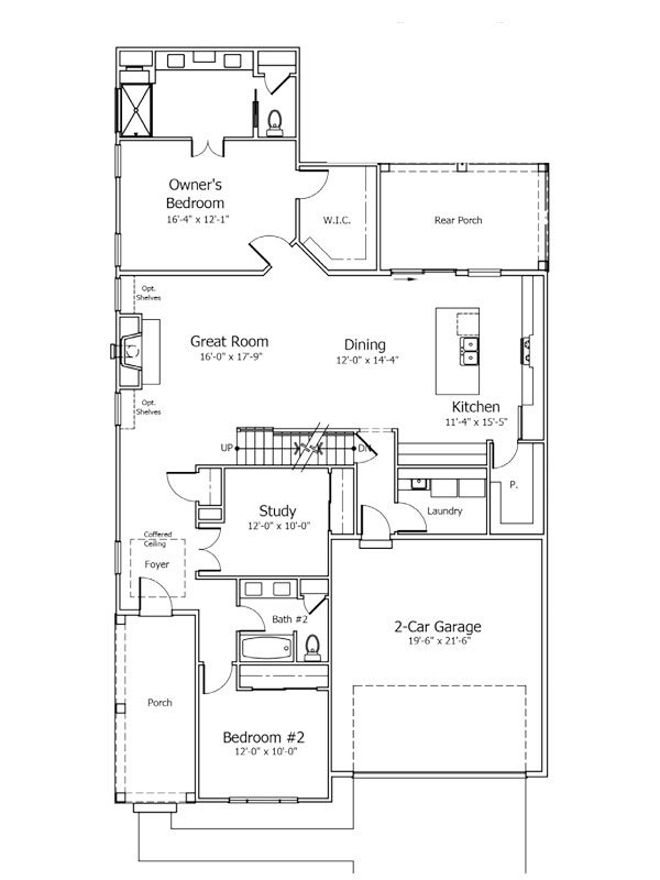 Midland Communities Laurel Model First Floor